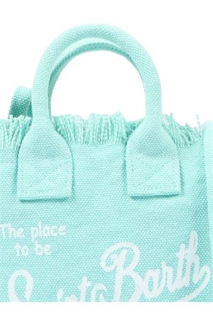 Borsa a mano Vanity in canvas di cotone verde SAINT BARTH KIDS | VAMI00100711L